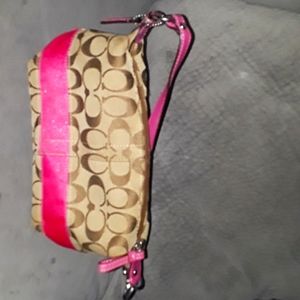 Pink mini Coach bag
